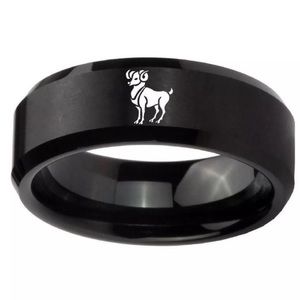 5 For $50🔥  Black Aries Zodiac Metal Ring Mens Or Womens Size 10